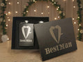 Best Man Hip Flask Gift Set
