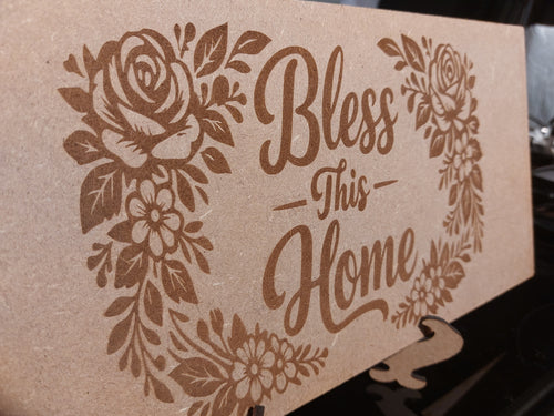 Bless This Home wall sign