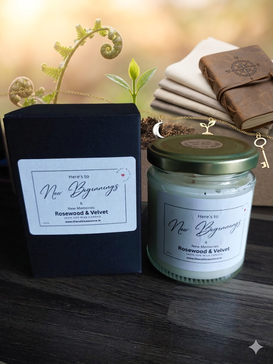 New Beginnings Scented Soy Wax Candle with Gift Box