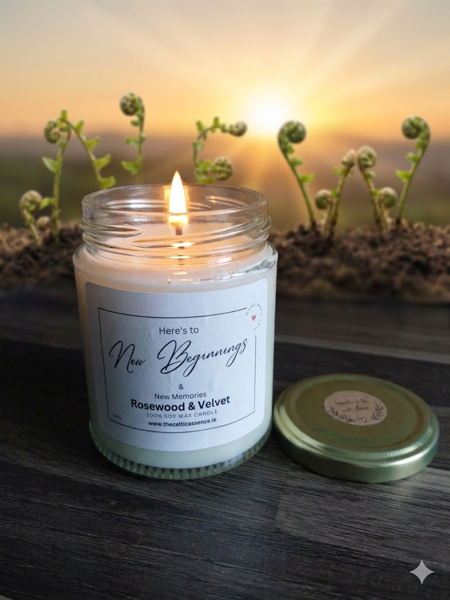 New Beginnings Scented Soy Wax Candle with Gift Box