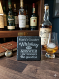 Personalised Whiskey Slate Coaster