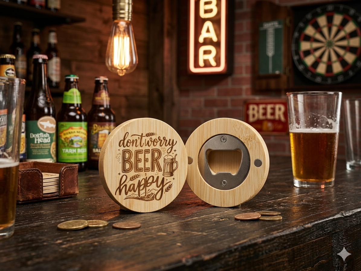 Don't Worry Beer Happy Magnetic Bottle Opener