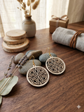 Celtic Laser Cut Wooden Earrings