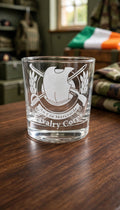 Irish Defence Forces Cavalry Corps Custom Commemorative Whiskey Glass & Gift Box