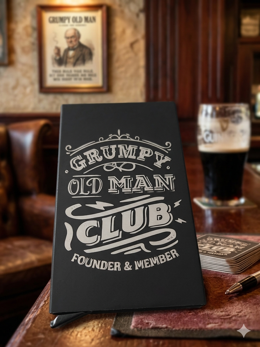 "Grumpy Old Man Club" Pop-Up RFID Wallet