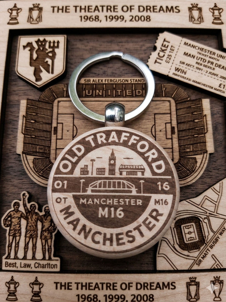 Personalised Man Utd Supporters Keyring