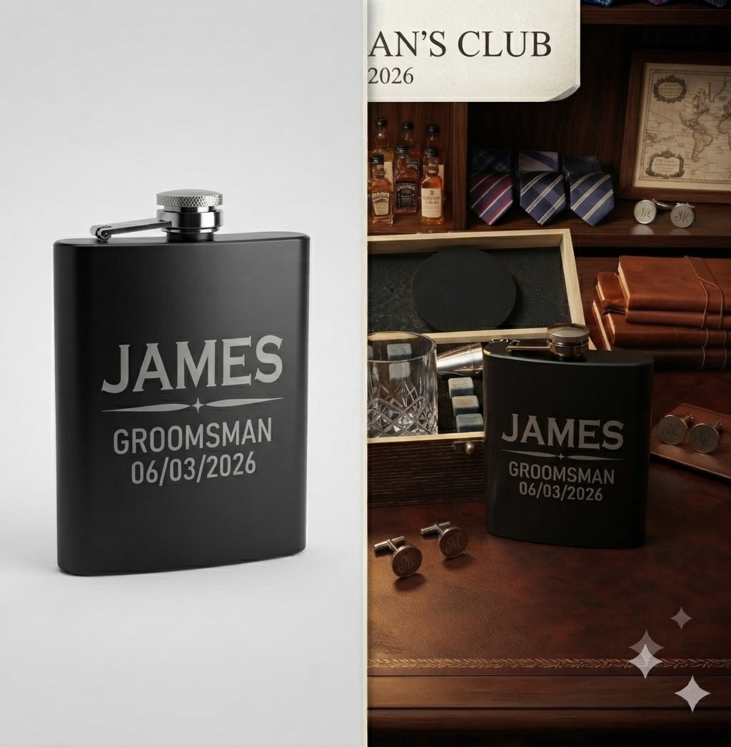 Personalised Groomsman Whiskey Gift Set