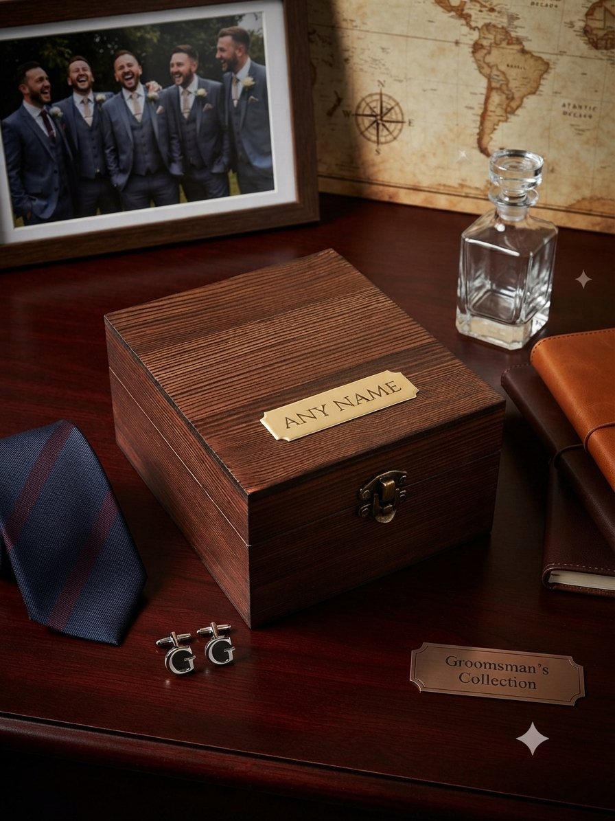 Personalised Groomsman Whiskey Gift Set