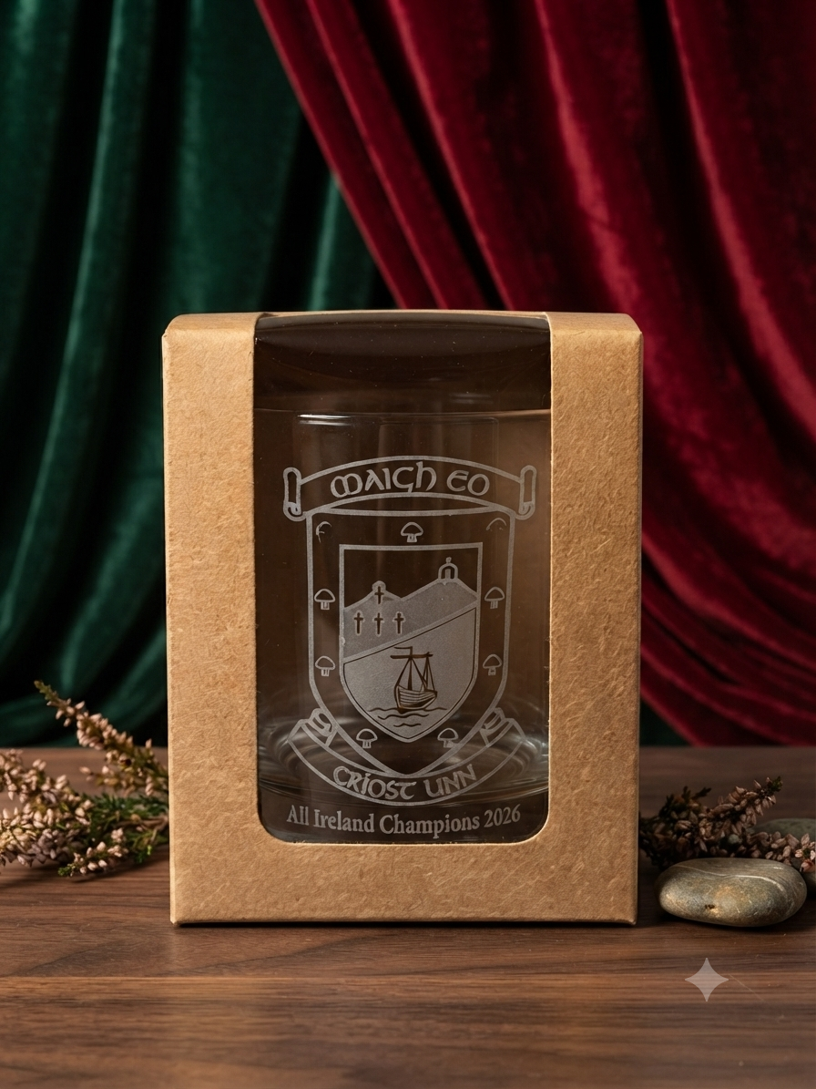 Mayo All Ireland Champions 2026 Whiskey Glass