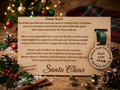 Personalied Official North Pole "Nice List" Medal & Wooden sign