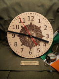 Irish Defence Forces - 7" Laser Engraved Wooden Clock