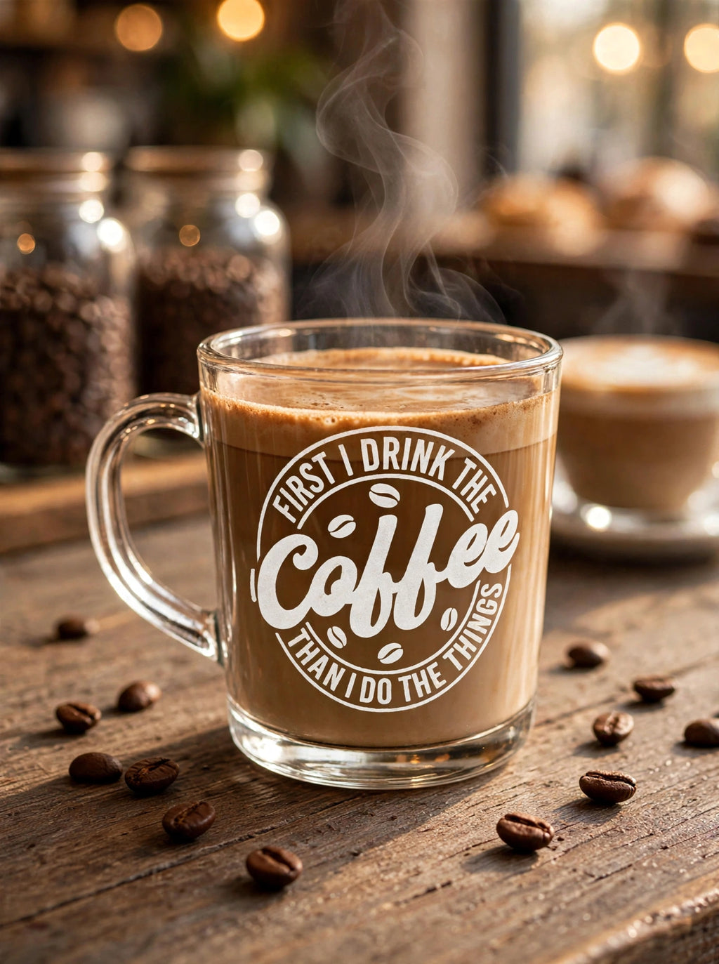 Laser Engraved 240ml Coffee Cup