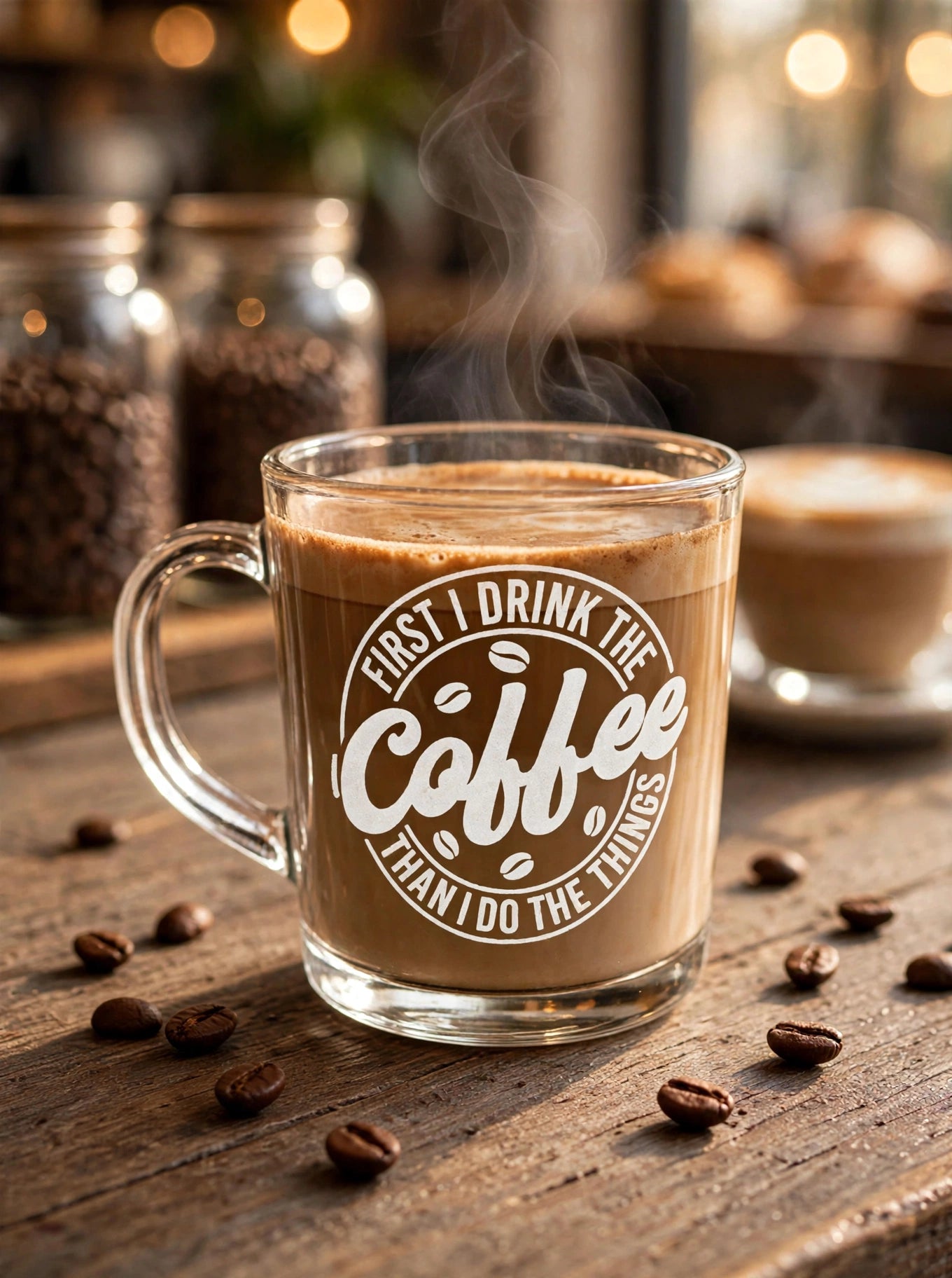 Laser Engraved 240ml Coffee Cup