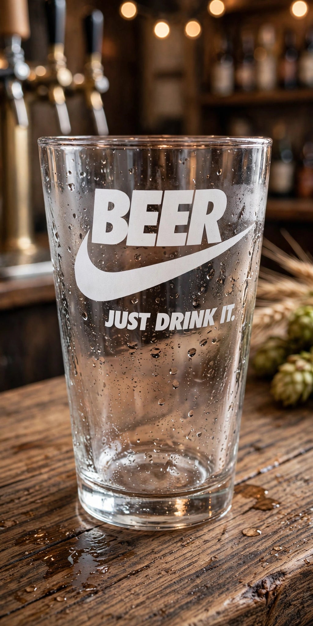 BEER - JUST DRINK IT Pint glass