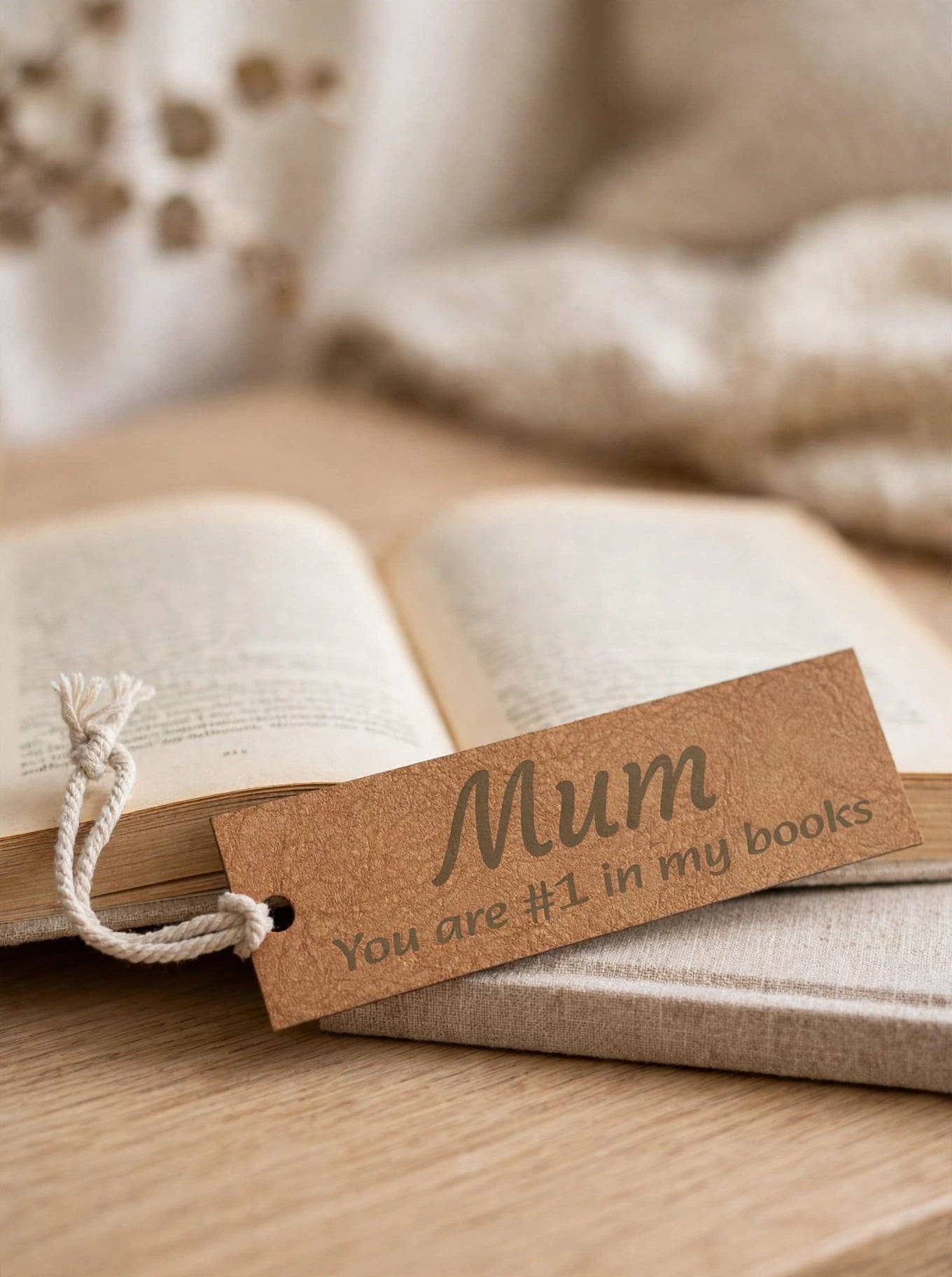 "Mum - You are #1 in my books" Engraved Bookmark