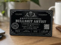 Professional Bullshit Artist Lifetime Membership Novelty Business Cards x2
