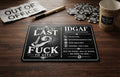 Humorous Novelty Business Card with Sarcastic Text x2 cards