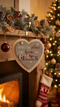 "There's No Place Like Home For Christmas" Gingerbread Heart Plaque