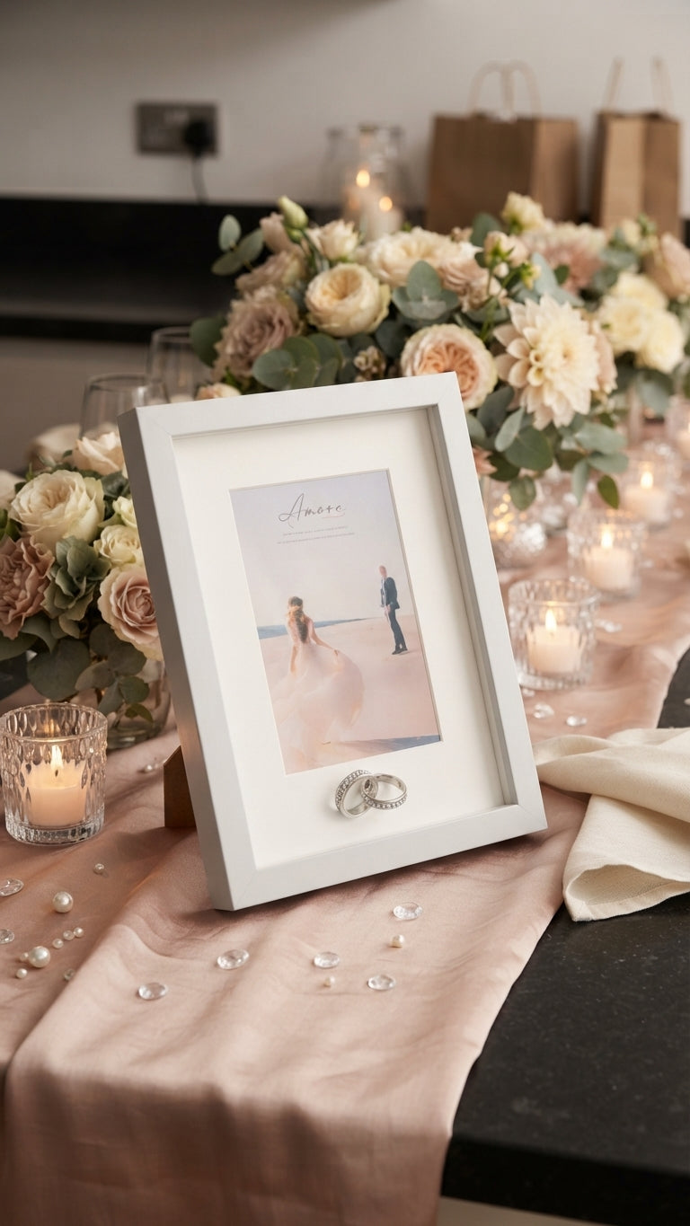 Elegant "Amore by Juliana" Wedding Keepsake Frame