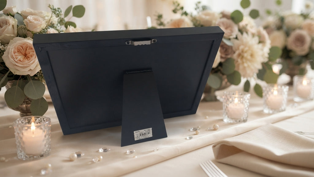 "MR & MRS - The Story of Us" Black Wide Wedding Frame