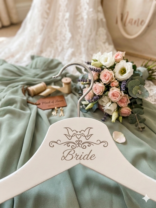 Bride Personalised Wedding Hanger