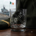 Irish Naval Service Engraved Whiskey Glass