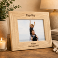 Personalised Wooden "Page Boy" Engraved Picture Frame