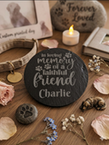 In loving memory pet engraved slate coaster