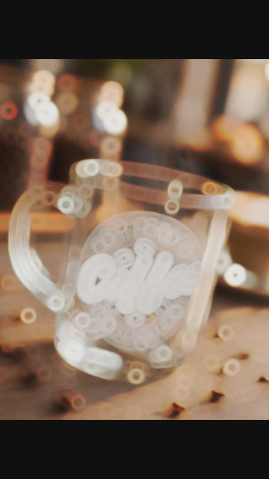 "First I Drink the Coffee" Engraved Glass Cup