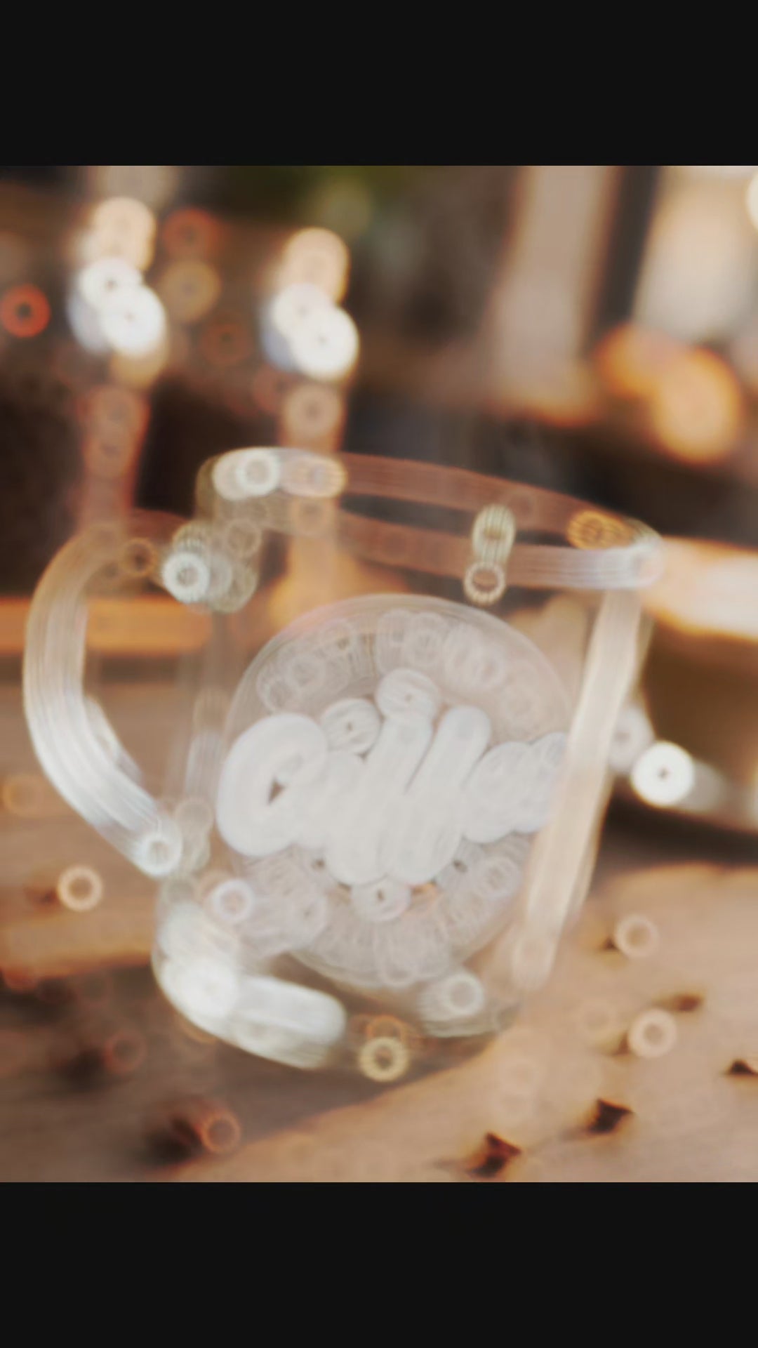 "First I Drink the Coffee" Engraved Glass Cup