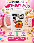 Personalised "Little Miss Birthday" Mug