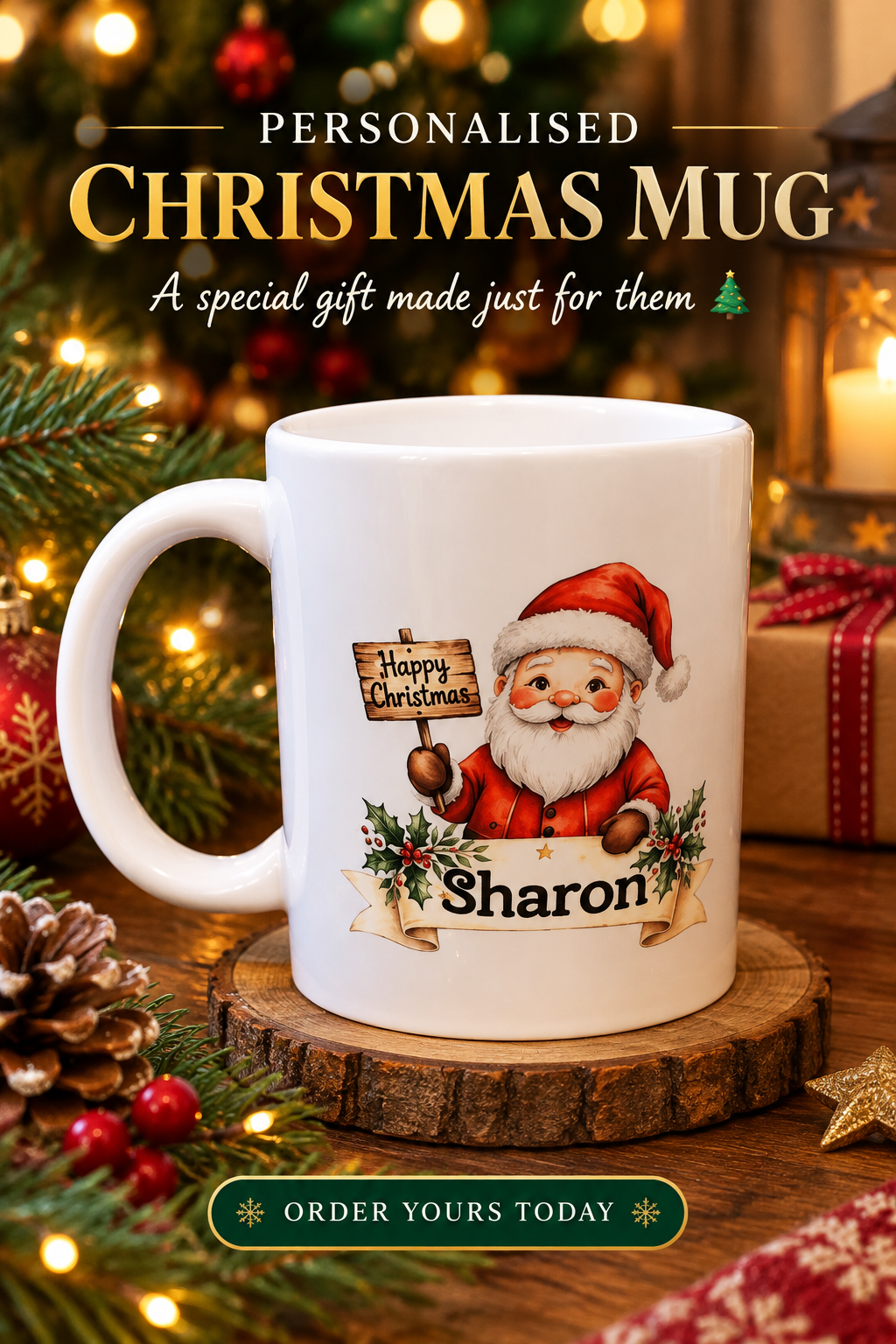 Personalised Christmas Mug