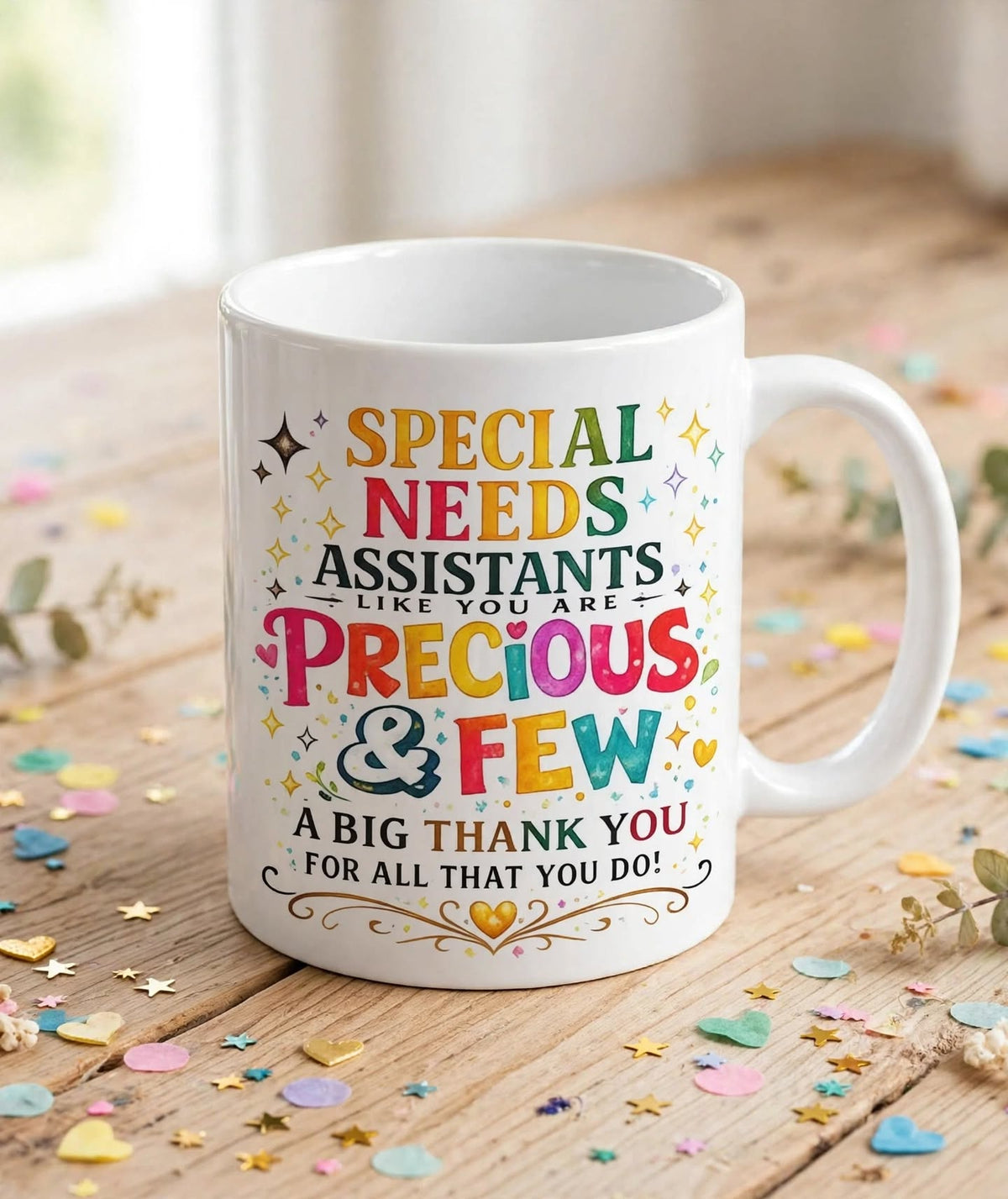 Special Needs Assistant Thank You Mug | SNA Gift Precious & Few | 11oz